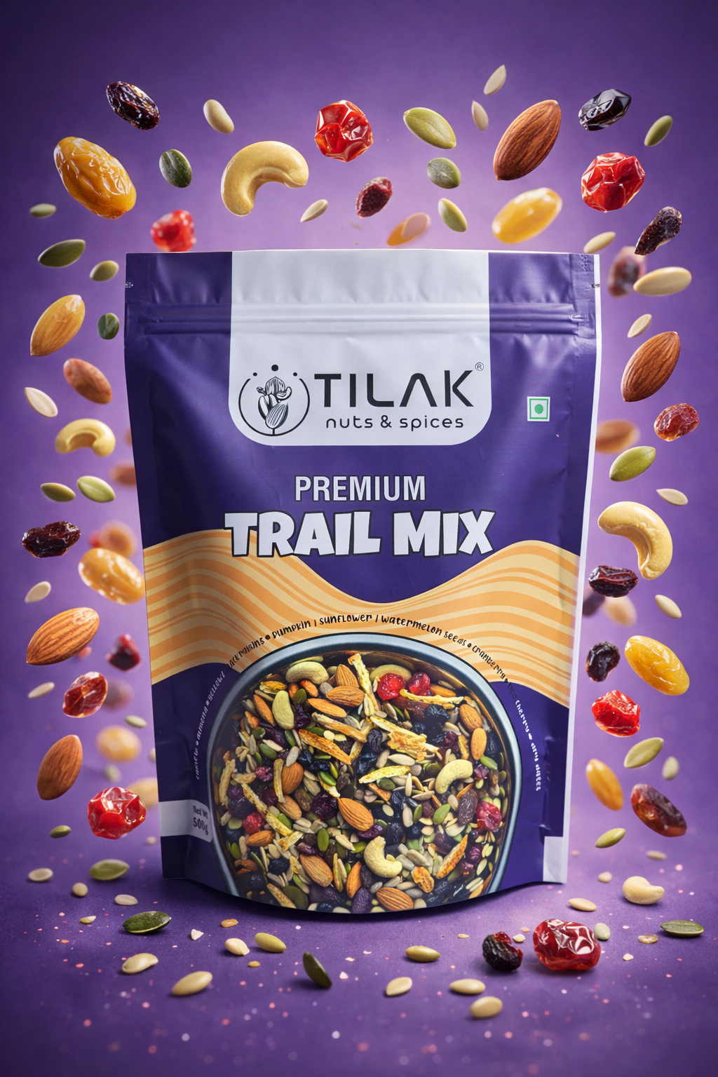 Trail mix gym mix ડ્રાયફ્રુટ્સ મિક્સ Tilak Special