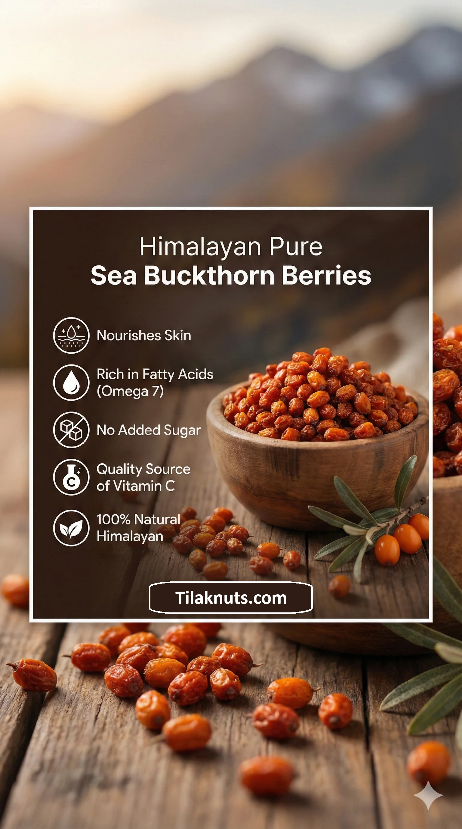 Sea Buckthron Dried Berry સી બક્તોન બેરી