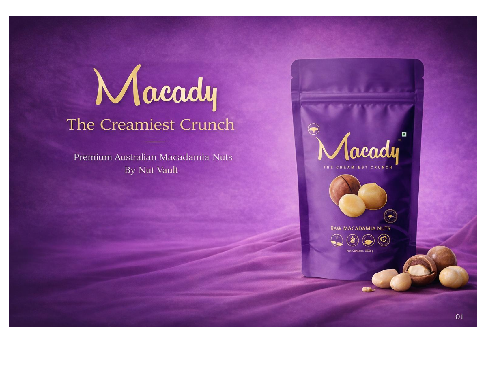Macadamia Nut With Shell  આખા પ્લેઇન મેકેડેમીયા